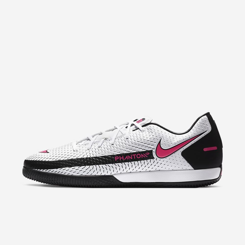 Chaussure Foot Salle Nike Phantom GT Academy IC Blanche 2598-410 White/Black/Pink Blast Femme | ZBY-11091604